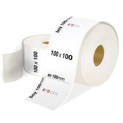 100 x 100 Şeffaf Etiket - 1