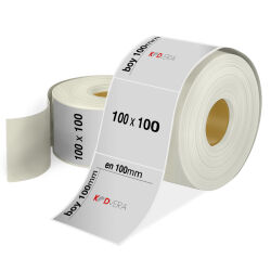 100 x 100 Silver Mat Etiket - 1