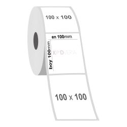 100 x 100 Silver Mat Etiket - 2