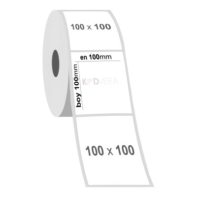100 x 100 Silver Mat Etiket - 2