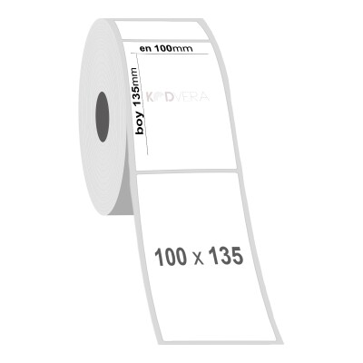 100 x 135 PP Opak Etiket - 2