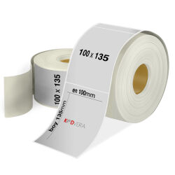 100 x 135 Silver Mat Etiket - 1