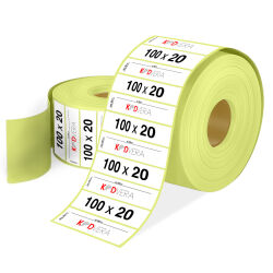 100 x 20 Vellum Etiket - 1