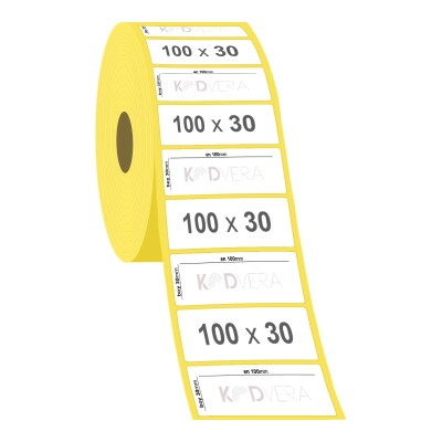 100 x 30 Kuşe Etiket - 2