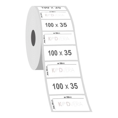 100 x 35 PP Opak Etiket - 2