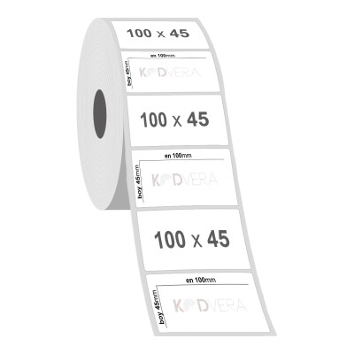 100 x 45 Silver Mat Etiket - 2