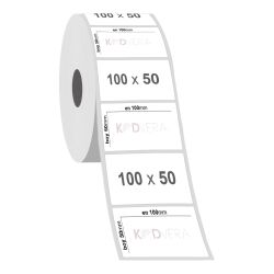 100 x 50 Silver Mat Etiket - 2