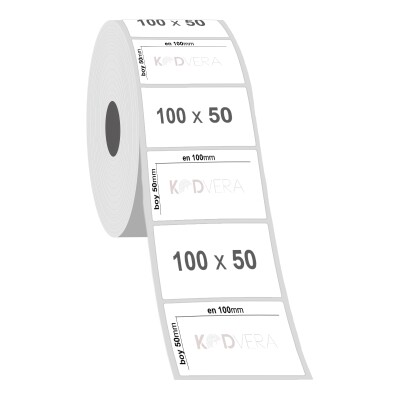 100 x 50 Silver Mat Etiket - 2