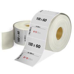 100 x 60 Silver Mat Etiket - 1