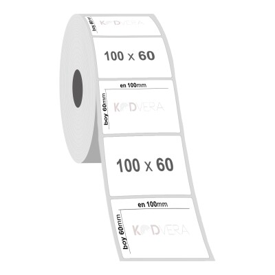 100 x 60 Silver Mat Etiket - 2