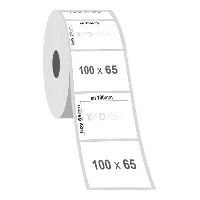 100 x 65 Silver Mat Etiket - 2