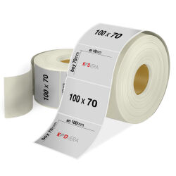 100 x 70 Silver Mat Etiket - 1
