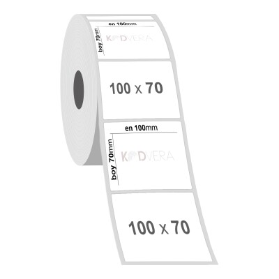 100 x 70 Silver Mat Etiket - 2