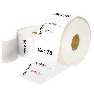 100 x 76 PP Opak Etiket - 1