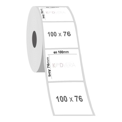 100 x 76 PP Opak Etiket - 2