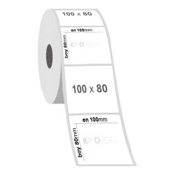 100 x 80 Silver Mat Etiket - 2