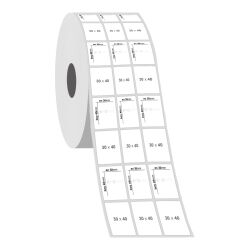 30 x 40 3'lü Silver Mat Etiket - 2