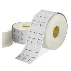 30 x 50 3'lü Silver Mat Etiket - 1