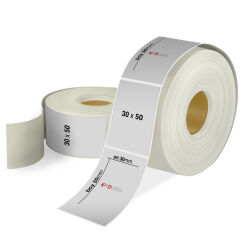 30 x 50 Silver Mat Etiket - 1