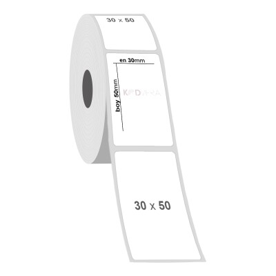 30 x 50 Silver Mat Etiket - 2