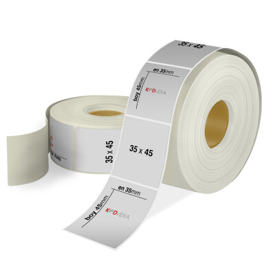 35 x 45 Silver Mat Etiket - 1
