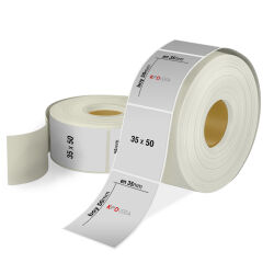 35 x 50 Silver Mat Etiket - 1