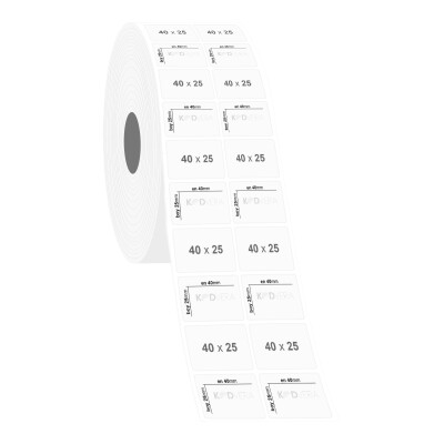 40 x 25 2'li Şeffaf Etiket - 2
