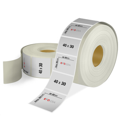 40 x 30 Silver Mat Etiket - 1