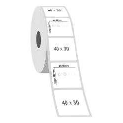 40 x 30 Silver Mat Etiket - 2