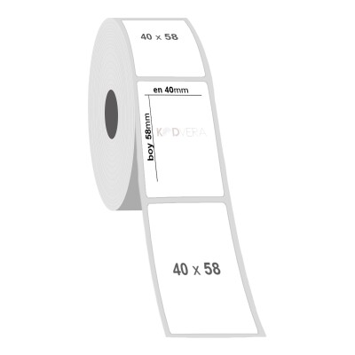 40 x 58 Silver Mat Etiket - 2