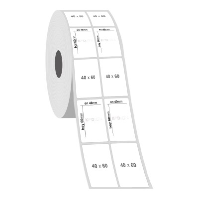 40 x 60 2'li PP Opak Etiket - 2