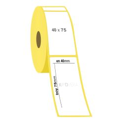 40 x 75 Vellum Etiket - 2