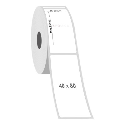 40 x 80 PP Opak Etiket - 2