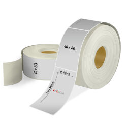 40 x 80 Silver Mat Etiket - 1