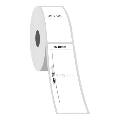40 x 95 Silver Mat Etiket - 2