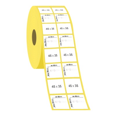45 x 35 2'li Termal Etiket - 2
