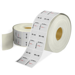 45 x 45 2'li Silver Mat Etiket - 1
