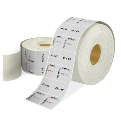 45 x 45 2'li Silver Mat Etiket - 1