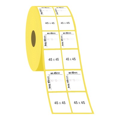 45 x 45 2'li Termal Etiket - 2
