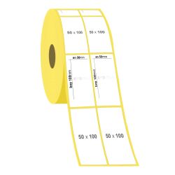 50 x 100 2'li Kuşe Etiket - 2