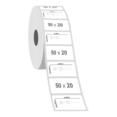 50 x 20 PP Opak Etiket - 2