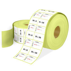 50 x 35 2'li Termal Etiket - 1