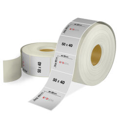 50 x 40 Silver Mat Etiket - 1
