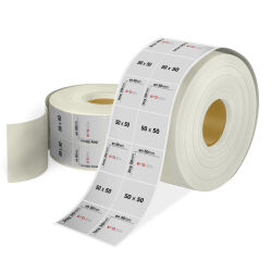50 x 50 2'li Silver Mat Etiket - 1