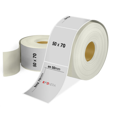 50 x 70 Silver Mat Etiket - 1