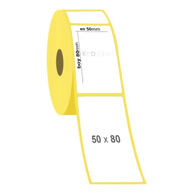 50 x 80 Kuşe Etiket - 2