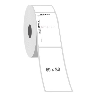 50 x 80 PP Opak Etiket - 2