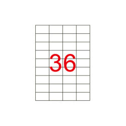 52.5 X 33 Lazer Etiket KV-1035 - 1