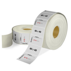 60 x 40 Silver Mat Etiket - 1