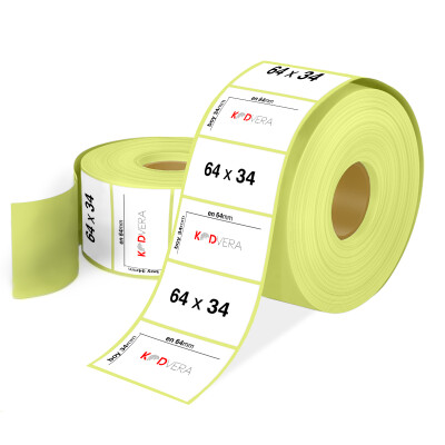 64 x 34 Lamine Termal Etiket - 1